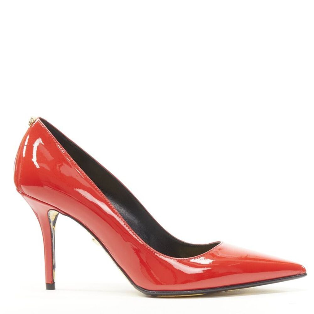 Versace Red Patent Medusa Pump